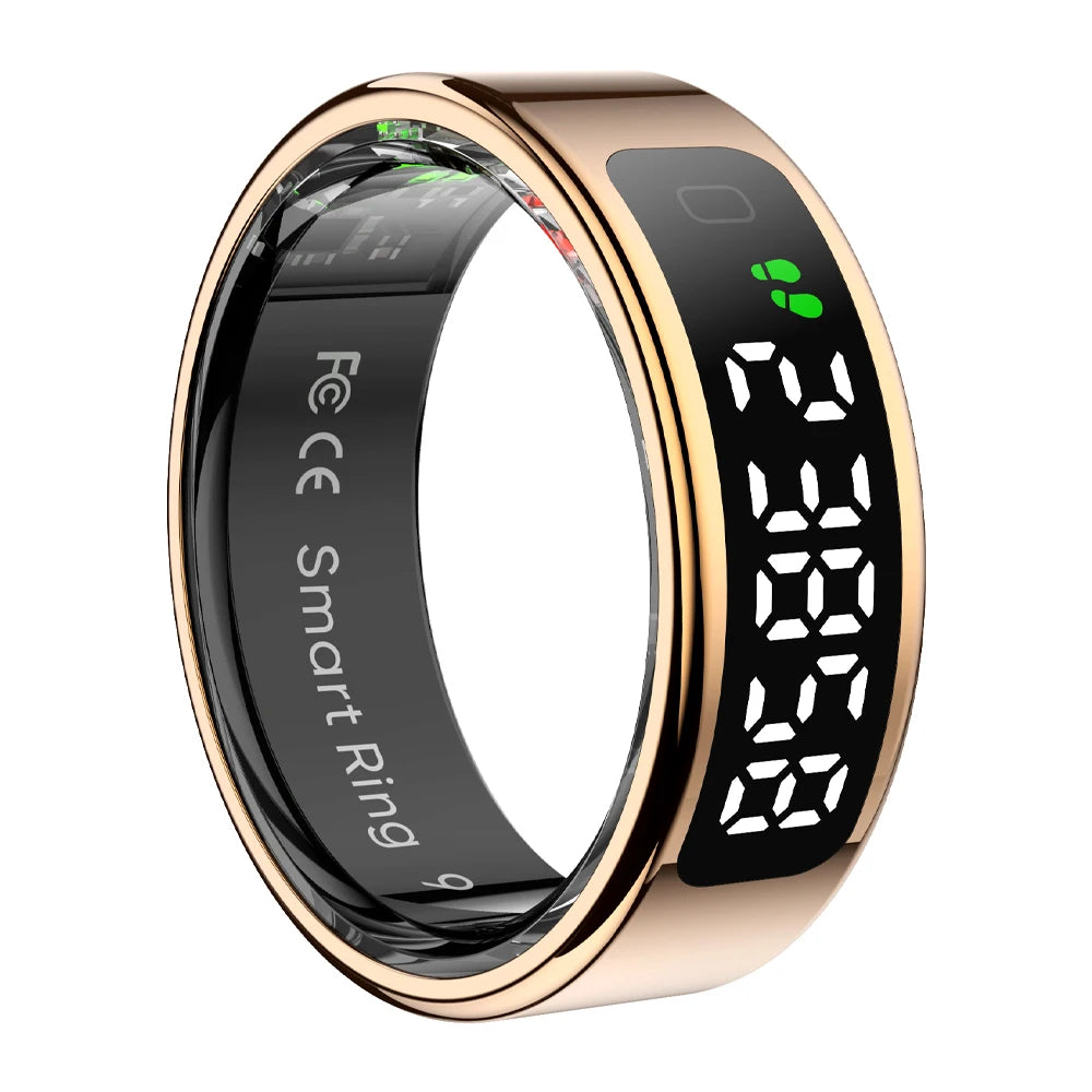 COLMI R12 Smart Ring with Touch Display, Wireless Charging, Health & Fitness Tracker, 5ATM Waterproof for Men & Women