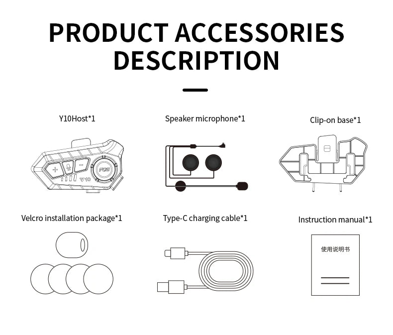Ccem Ribbons™ | Y10 Ultra-Clear Wireless Helmet Audio System